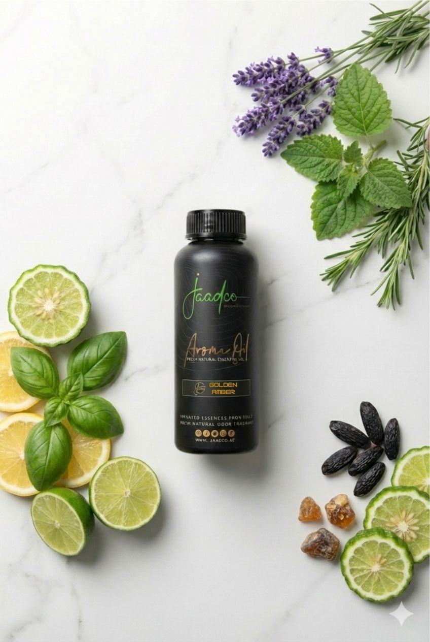Golden Amber Essential Oil - 500ml | Bright Citrus-Amber HVAC Scent Oil
