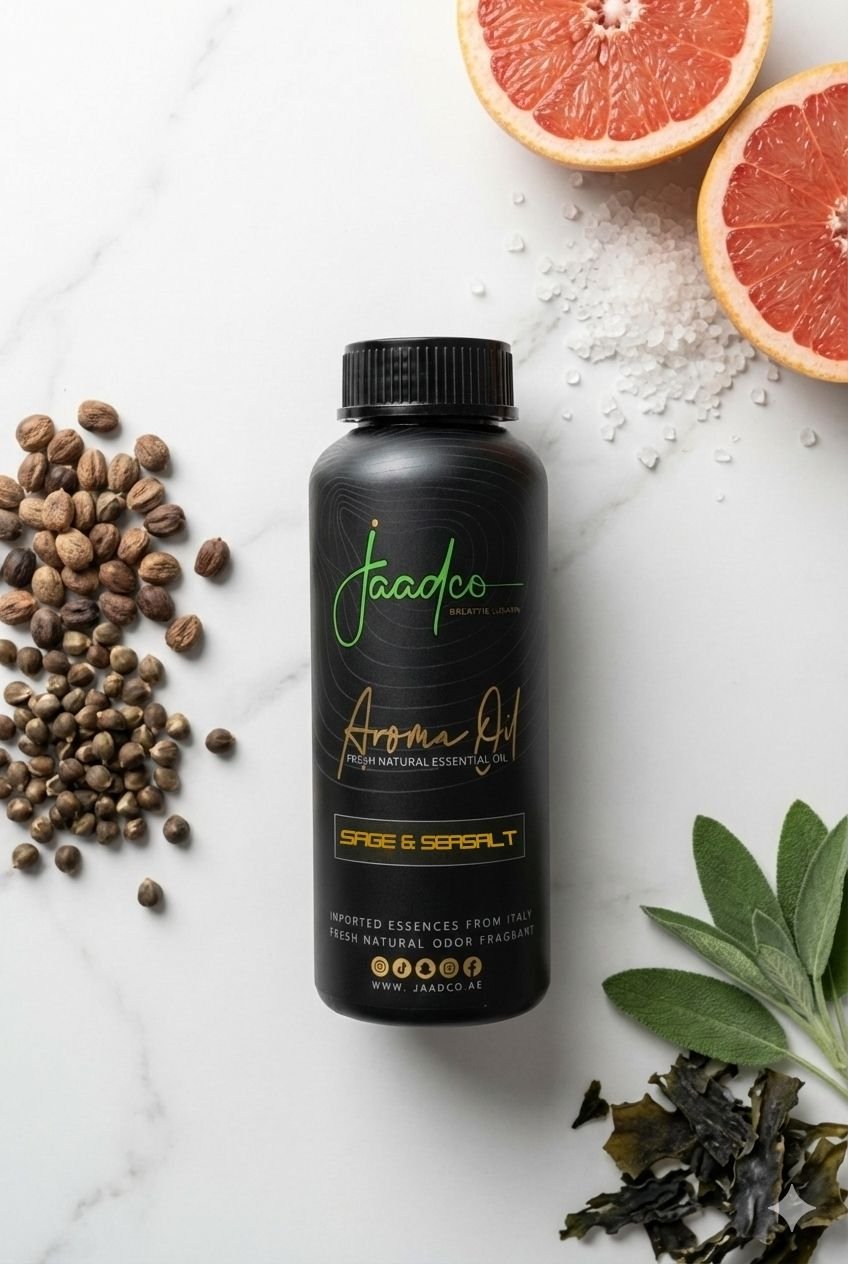 Sage & Sea Salt Essential Oil - 500ml | Coastal Aromatic-Brine HVAC Scent Oil